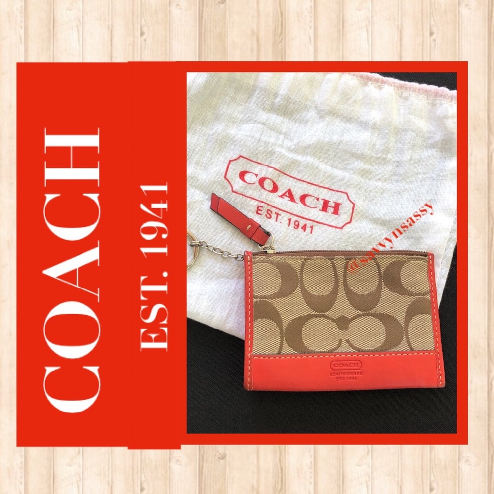 Coach Card Holder/Key Chain